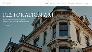 Portfolios website templates - Restoration Architect (Traditional)