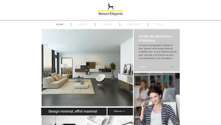 Templates de sites web Design - Société de décoration d'intérieur