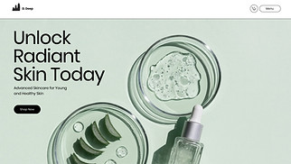 eCommerce website templates - Skin Care Product Manufacturer (Clinical)