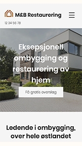 Bedrifter website templates – Oppussingsfirma