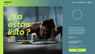 Deportes y fitness plantillas web – Landing page "Próximamente"