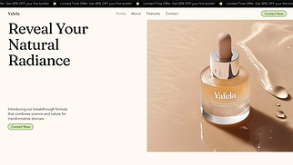  website templates - Beauty Product Landing Page (Organic)