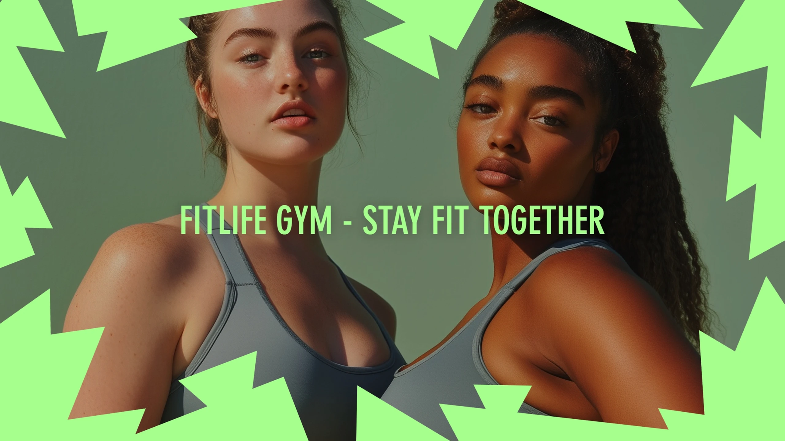 Modern Geometric Health & Fitness YouTube Banner