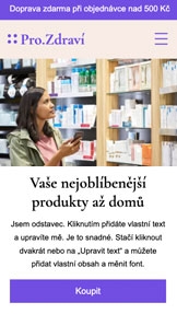e-Shop website templates – Lékárna 