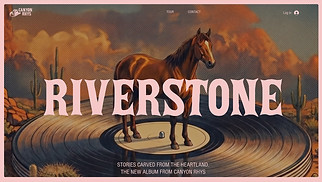 Templates de sites web Album - Country Album Landing Page (Earthy)