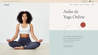 Templates de Saúde e bem-estar - Aulas de yoga online 