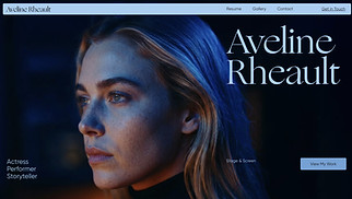 เทมเพลตเว็บไซต์ แฟ้มผลงาน & CV - Actress Resume (Simple)