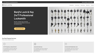 신규 템플릿 웹 사이트 템플릿 – 솜씨좋은 열쇠공의 홈페이지