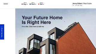 Шаблон для сайта в категории «Недвижимость» — Консультант по недвижимости