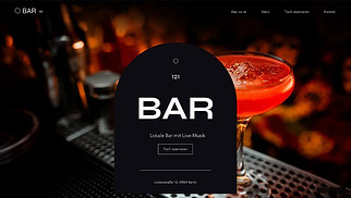 Bar & Klub Website-Vorlagen - Bar