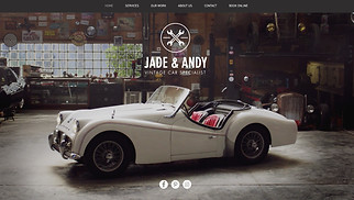Services & Maintenance website templates - Vintage Car Garage