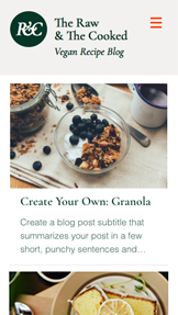 Mẫu trang web Ẩm thực và Du lịch – Blog ẩm thực