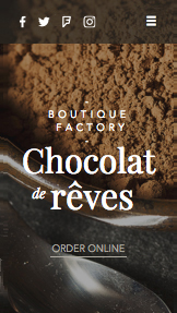 Mẫu trang web Phục vụ ăn uống và Đầu bếp – CH sô-cô-la