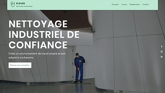 Templates de sites web Entreprises de services - Société de nettoyage 
