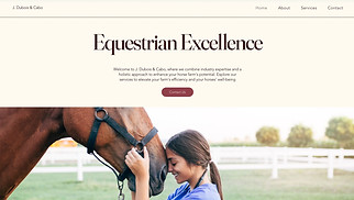 Industrial website templates - Horse Farm (Warm)