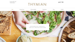 Restaurants & Essen Website-Vorlagen - Vegetarisches Restaurant