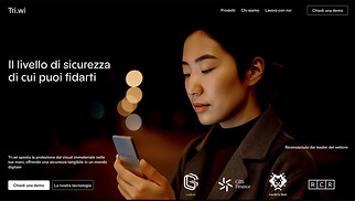 Template siti web Business - Azienda di sicurezza informatica (Scuro)