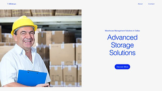 Industrial website templates - Warehouse Management Company (Business)