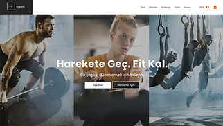 Accessible site şablonları - Spor Stüdyosu 
