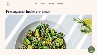 Accessible plantillas web – Restaurante vegetariano 