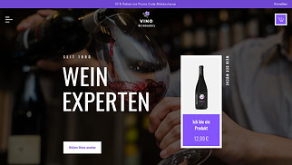 Gastronomie Website-Vorlagen - Weinhandlung