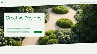 Portfolio & CV website templates - Landscape Architecture Portfolio (Modern)