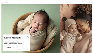 Events & Portraits website templates - Baby Photographer (Soft)