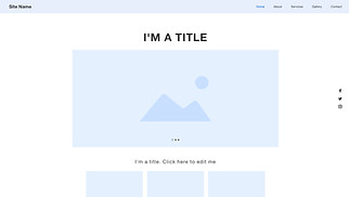 Accessible website templates - Classic Layout