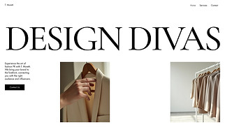 Marketing & Advertising website templates - Fashion Public Relations Agency (Chic)