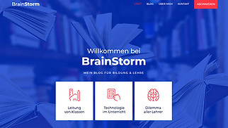 Digitales Lernen Website-Vorlagen - Blog für Bildung