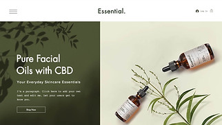 CBD website templates - CBD Natural Cosmetics Shop 
