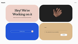 Coming Soon website templates - Website Coming Soon (Artistic)
