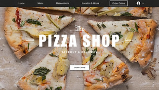 Mẫu trang web Nhà hàng - Nhà hàng pizza