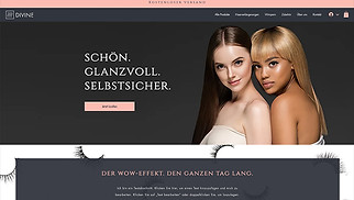 Schönheit & Haare Website-Vorlagen - Haarverlängerung & Wimpern