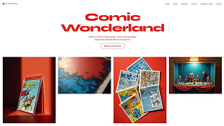 Portfolios website templates - Comics Collector (Bright)