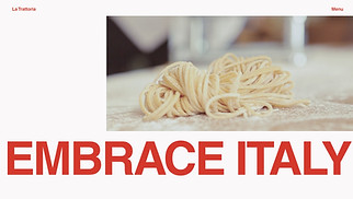 Restaurant website templates - Trattoria (Retro)