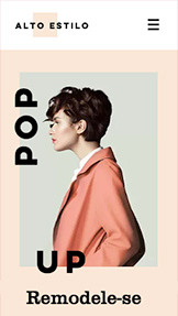 Design website templates – Loja de roupa temporária