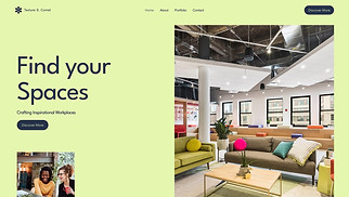Portfolios website templates - Office Design Studio (Dynamic)