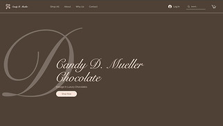 Food & Drinks website templates - Ecommerce Chocolate Boutique (Retro)