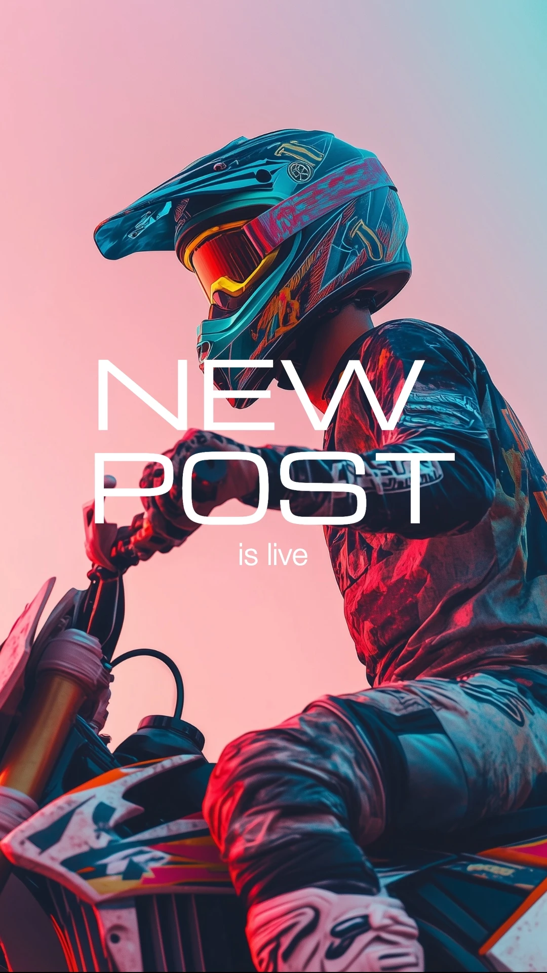 Bold Colorful Health & Fitness Instagram Post