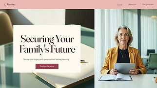 Business website templates - Estate Planning Attorney (Elegant)