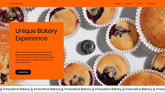 Cafe & Bakery website templates - Bakery (Eclectic)