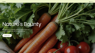 Restaurants & Food website templates - Organic Fruit & Vegetable Delivery Service (Colorful)