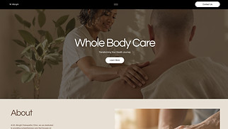 Health & Wellness website templates - Osteopathic Clinic (Warm)