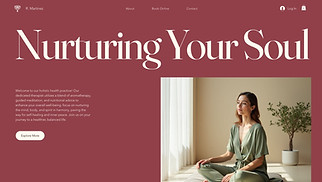 Wellness website templates - Holistic Therapist (Earthy)