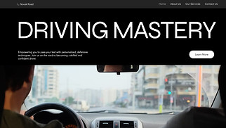Education website templates - Driving Lessons (Urban)