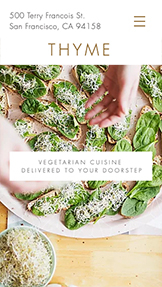 ร้านอาหาร & อาหาร รูปแบบเว็บไซต์ – ร้านอาหารเจ