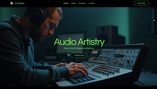 Music website templates - Sound Engineer (Sophisticated)