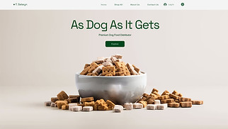 Pets & Animals website templates - Dog Food Distributor (Professional)