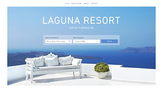 Reisen & Tourismus Website-Vorlagen - Hotel-Resort